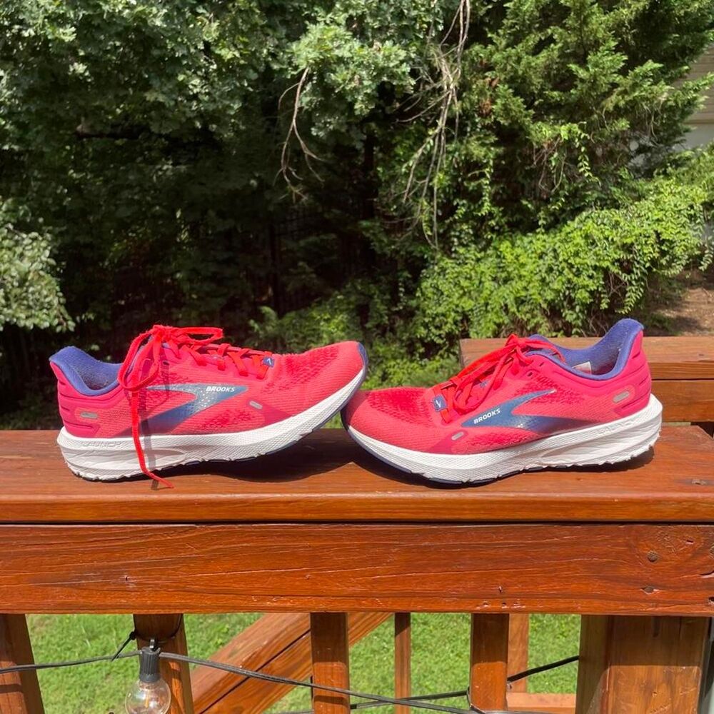 Brooks Launch 9 Women's US 8 Neon Pink Blue Running Sneakers